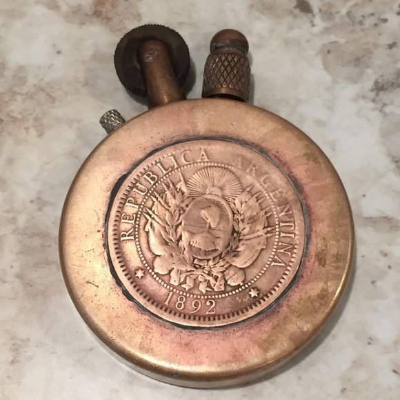 OPY - Vintage Antique Coin Lighter - Picture 2 of 3